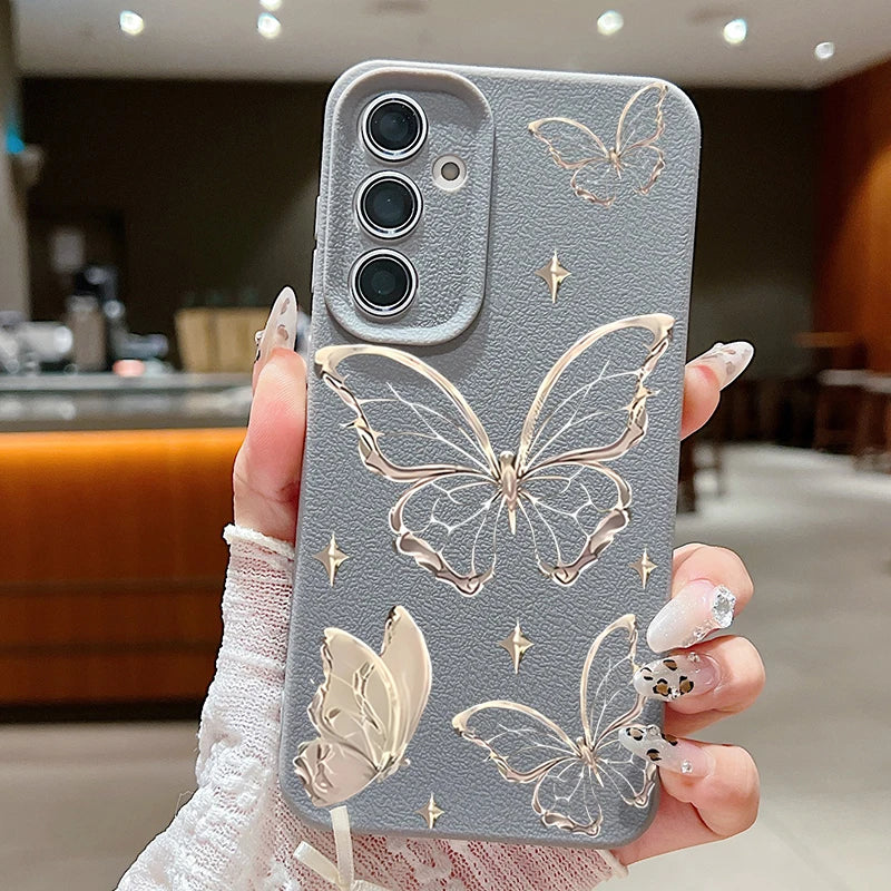 Luxury Butterfly Case for Samsung Galaxy – Elegant Protection with a Stylish Touch