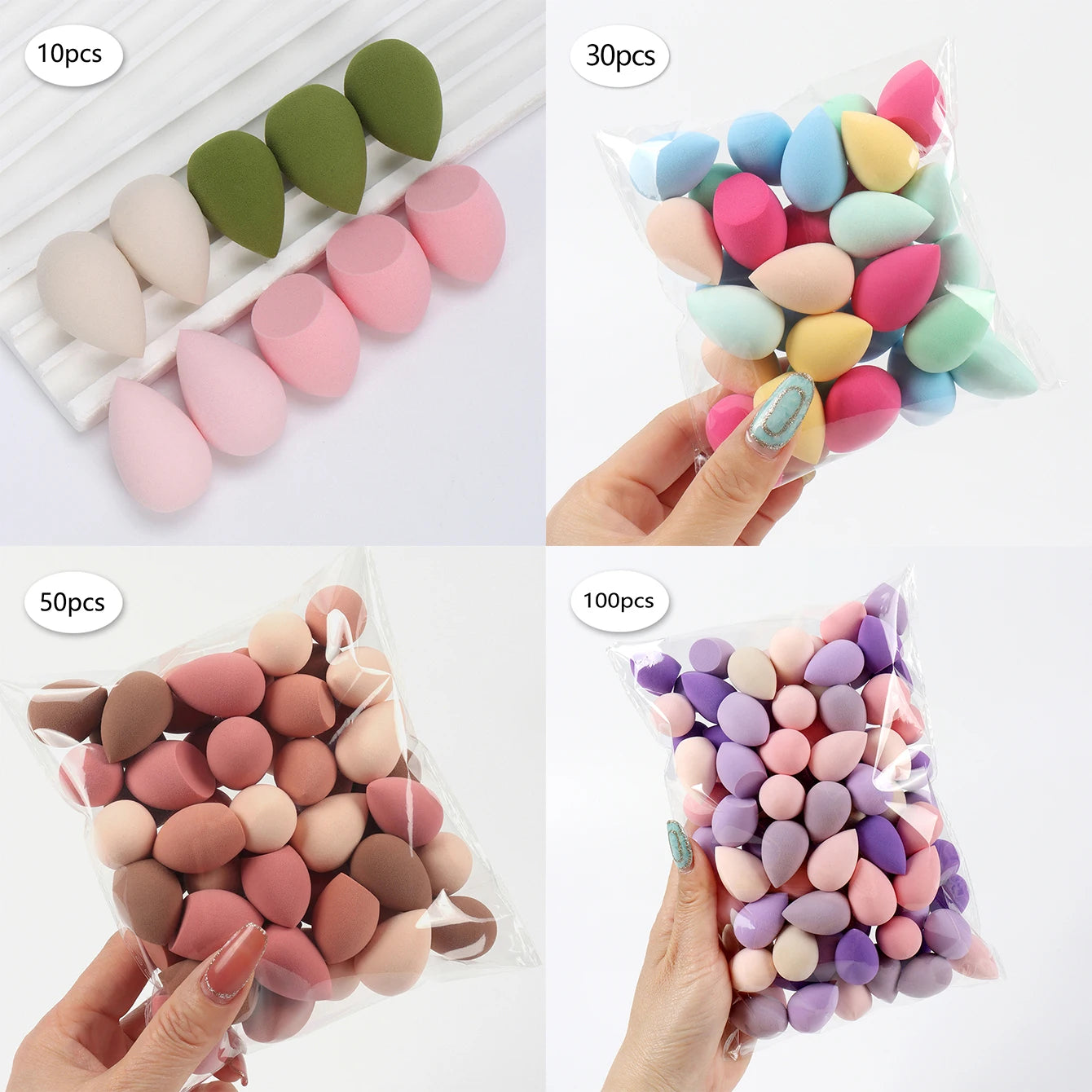 10/20/30/50/100PCS Mini Makeup Sponge Set