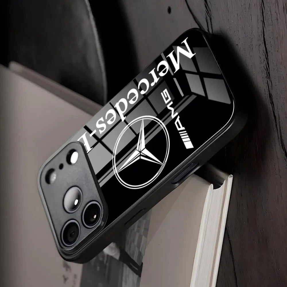 Inspired by premium automotive elegance, this sophisticated phone case brings a luxurious modern touch to your iPhone.