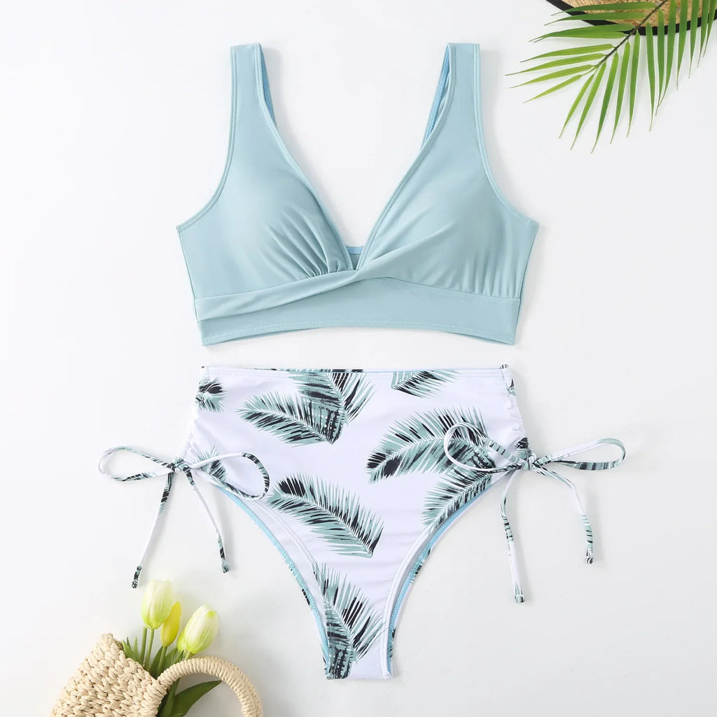 Women’s Sexy 2026 Bikini Set – High-Waisted Korean Swimwear