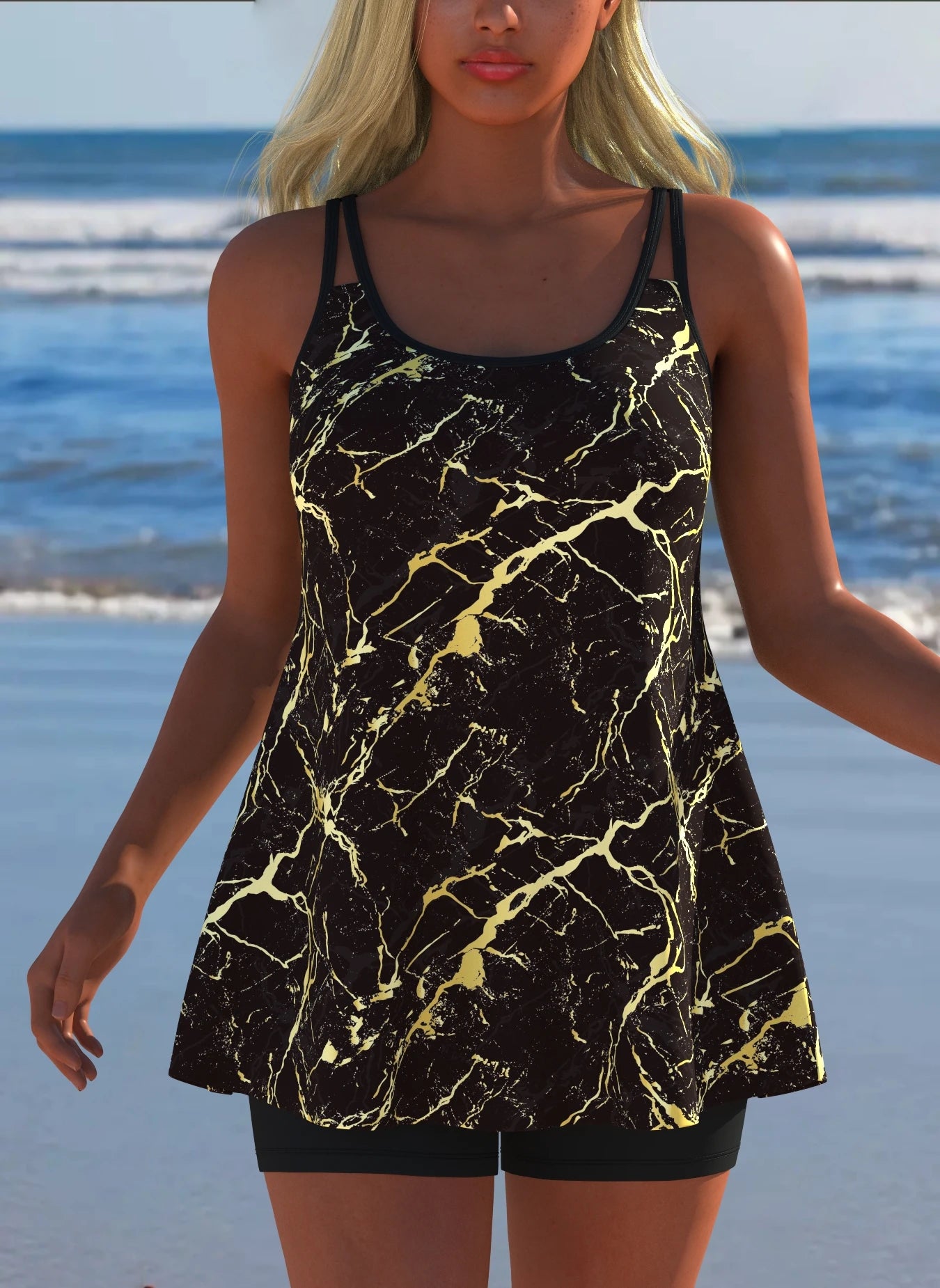 Women’s Sexy Luxury Tankini Set – Modern Summer Swimwear