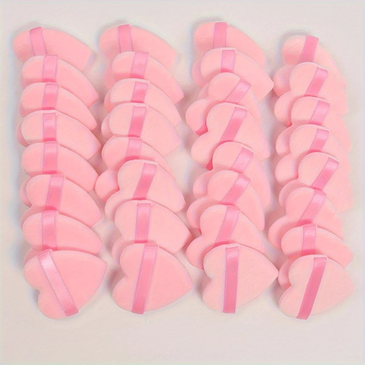 4/7/12/25PCS Heart-Shaped Powder Puff Set