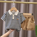 Cute Cartoon Baby Boy Outfit – T-Shirt & Shorts Summer Set